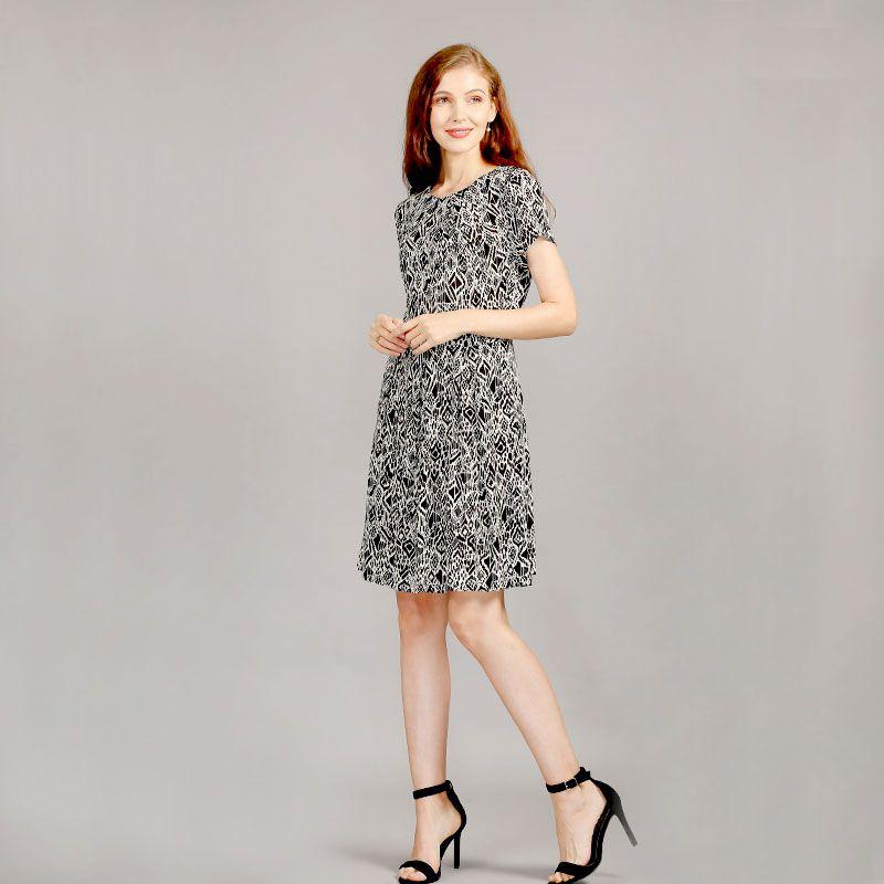 

Хлопок Шелк Орхидея Цветочный Короткий Рукав А-силуэт Приталенный Искусственный Хлопок Beige Print M