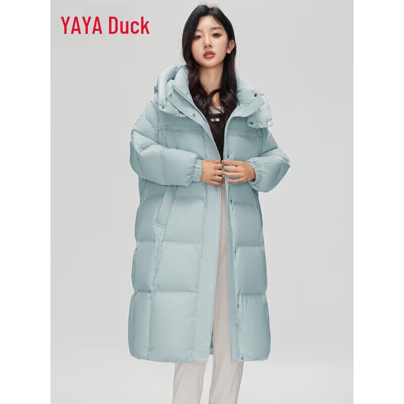 

YAYA 2025 Women s Hooded Thickened Warm Down Jacket L