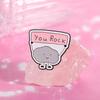YOU ROCK Inspirational Cloud Brooch Zinc Alloy Lapel Badge Bag