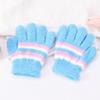 Fashion Warm Kids Winter Gloves Coldproof Full Finger Baby Gloves Soft Candy Color Knitted Gloves for 6-9 Years Old Outdoor