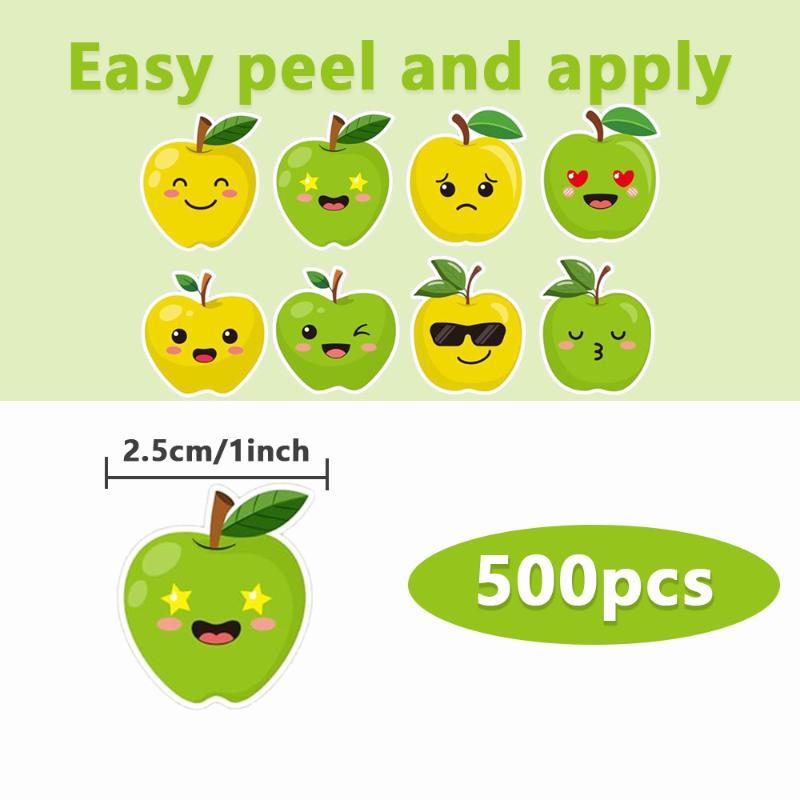 Cute Cartoon Stickers Roll 500 Pcs 8 Lovely Designs For Teacher Rewards Kids Class Party Decor Accessories Gift