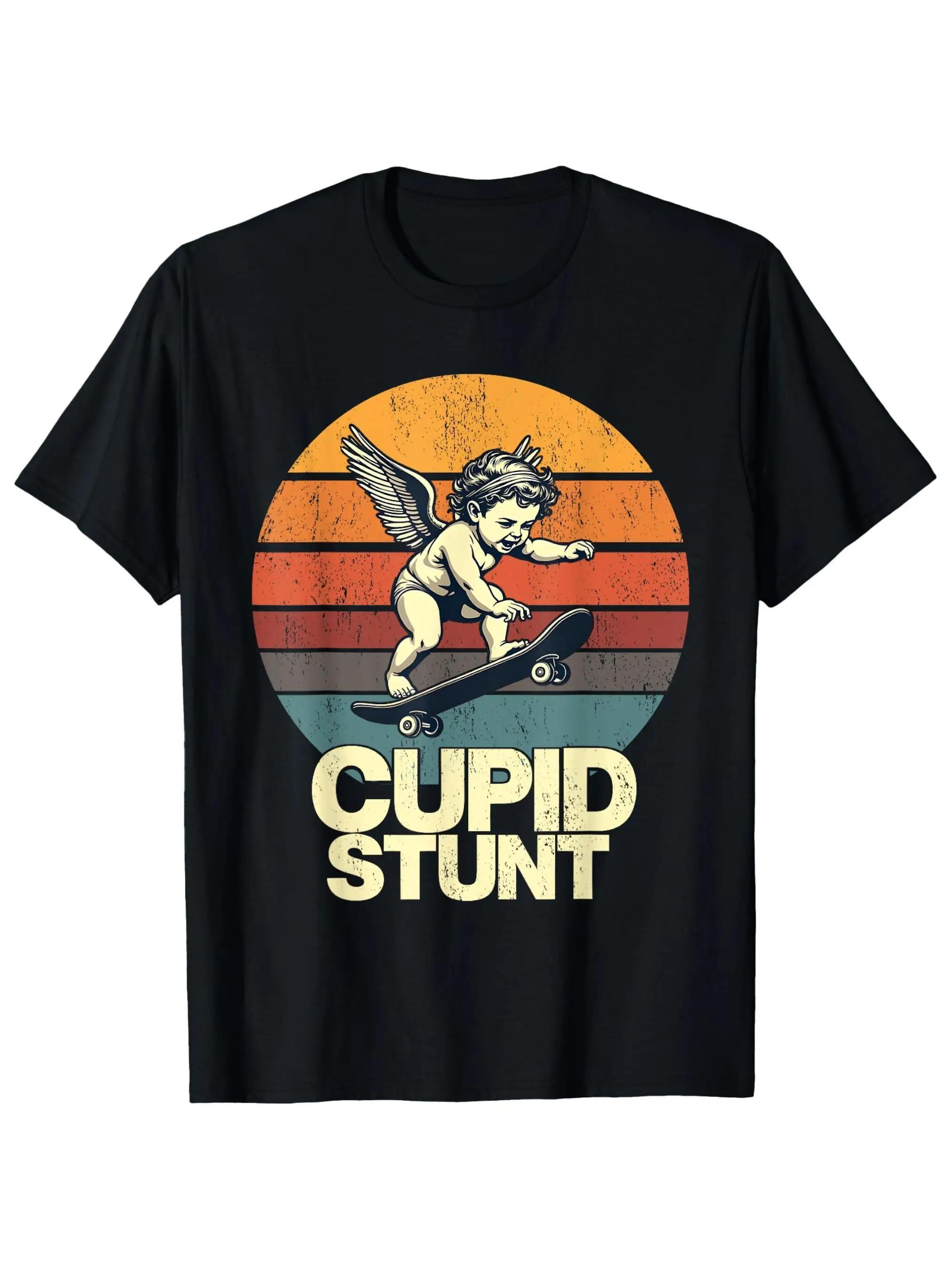 Mens Cup God Stunt Pattern TShirt  Funny Sarcastic Offensive Humor SpringSummer Fall Casual Crew Neck TShirt S