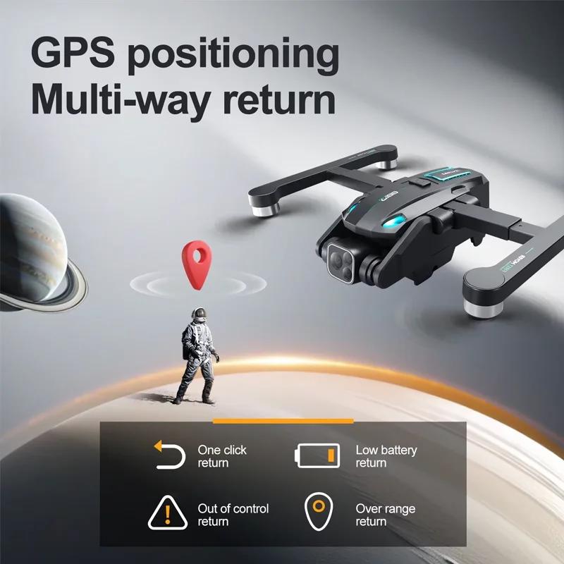 S188 GPS Drone With 5G WiFi 8K HD Camera Optical Flow Obstacle Avoidance Foldable Brushless Quadcopter For Photography Toy Gifts