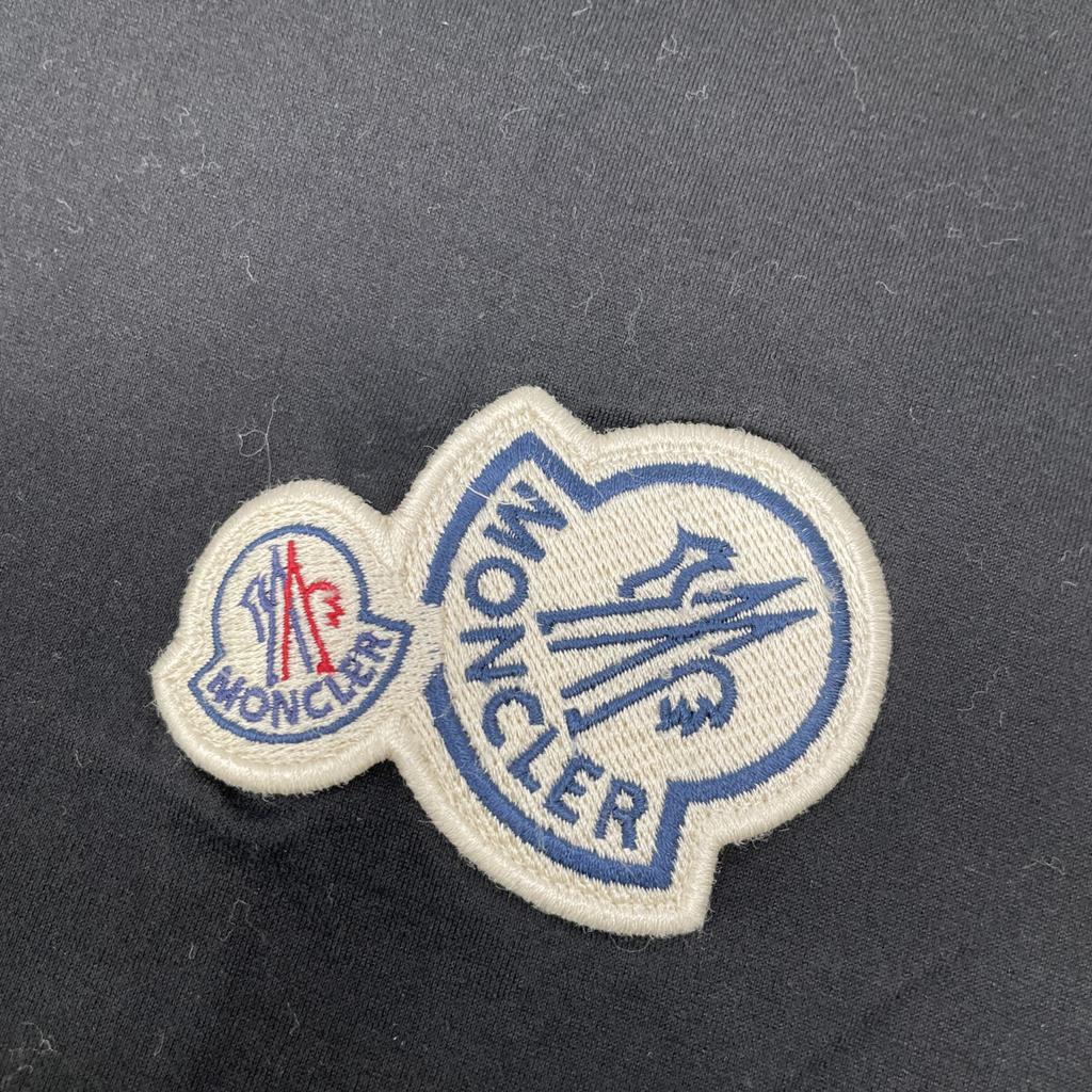 Moncler Double Patch MAGLIA T-shirt Tops XL blackUsed