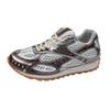Cowhide version~ The same dad shoes for women in the summer of 2025, the new versatile European silver casual sports shoes for women