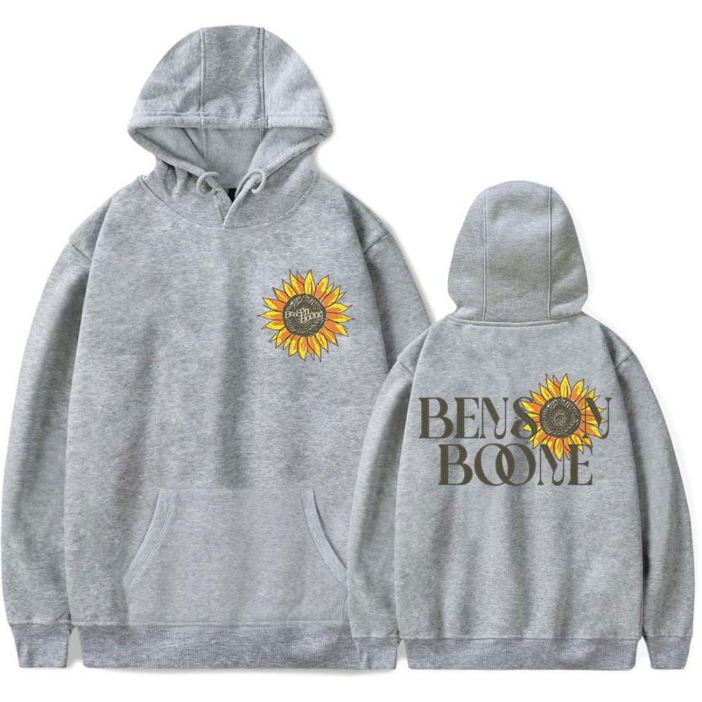 Benson Boone Sunflower Merch Hoodie Damen Herren Langarm Sweatshirt Modischer Pullover Kleidung
