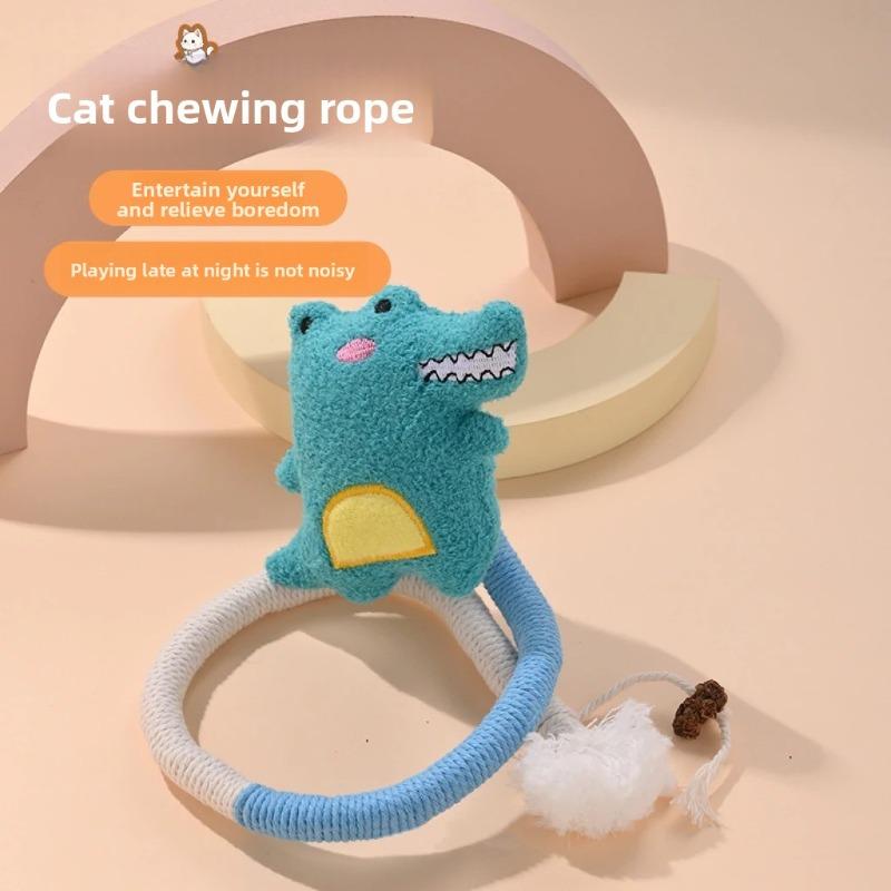 Cat Bite Rope, Cat Toys for Self-entertainment and Boredom, Scratch-resistant and Biting Teething Sticks, Cat Teasing Sticks, Pet Supplies