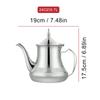 Arabic Style Stainless Steel Teapot, Moroccan Mint Tea Pot, Induction Cooker Gas Boiling Water kettle,Restaurant Home Tea Kettle