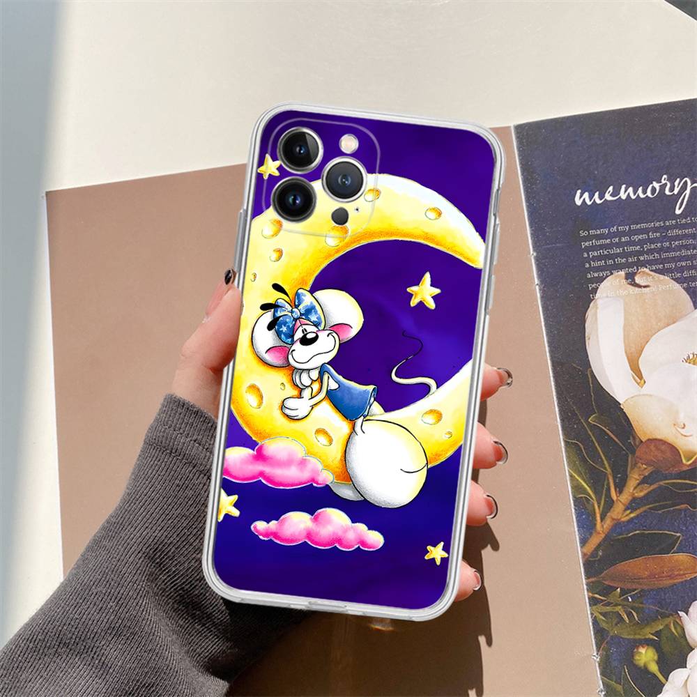 Cartoon D-Diddl Transparent Phone Case for iPhone 17 Air 16 Pro Max 15 14 13 12 11Plus Shockproof Cover