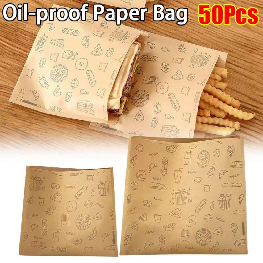 30 Stück Antihaft-Kraftpapierbeutel Wasserdichter Lebensmittelverpackungsbeutel Küchenzubehör