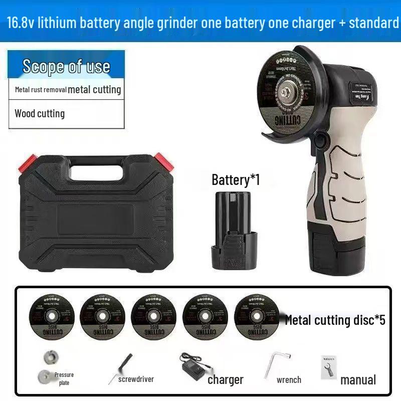 Rechargeable Mini Angle Grinder and Sander with Lithium Battery