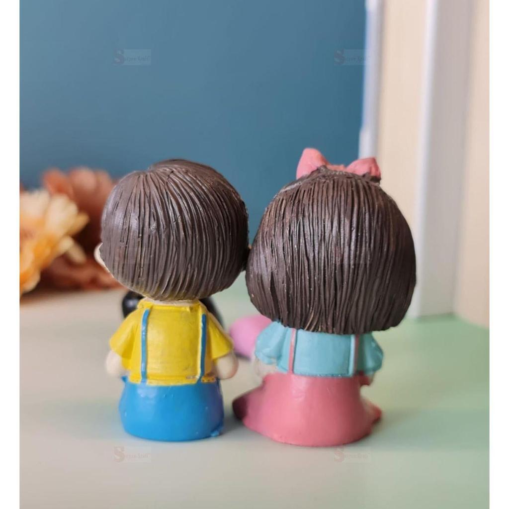 1 Set Hanging Legs Romantic Couple Showpiece | Cute Boy &Girl | Gift for Him/Her, Mother's Day, Home Décor, Living Room