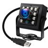 ELP 1080P USB 60FPS IR Fisheye Angle Plug and Mac 3D Printer Video Capture Camera, High-Speed Cut, Day/Night Vision, 170° Ultra-Wide Lens, Play,