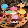 50pcs Mini Manufactured Wood Cocktail Picks, Fancy, for Cocktail,Cupcake Toppers,Hawaiian Drink Garnish, Tropical Party Décor, Use Without Electricity