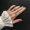 Серебряное кольцо с фианитами 0.32ct, вес изделия 2,27 гр (2197669)