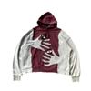 American Y2K street personality trend dark retro ins3D printing men and women with the same loose hooded sweater