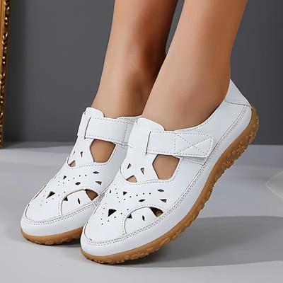 Καλοκαιρινά νέα γυναικεία σανδάλια παραλίας Hollow Out Fashion Flat σανδάλια Σανδάλια μεγάλου μεγέθους