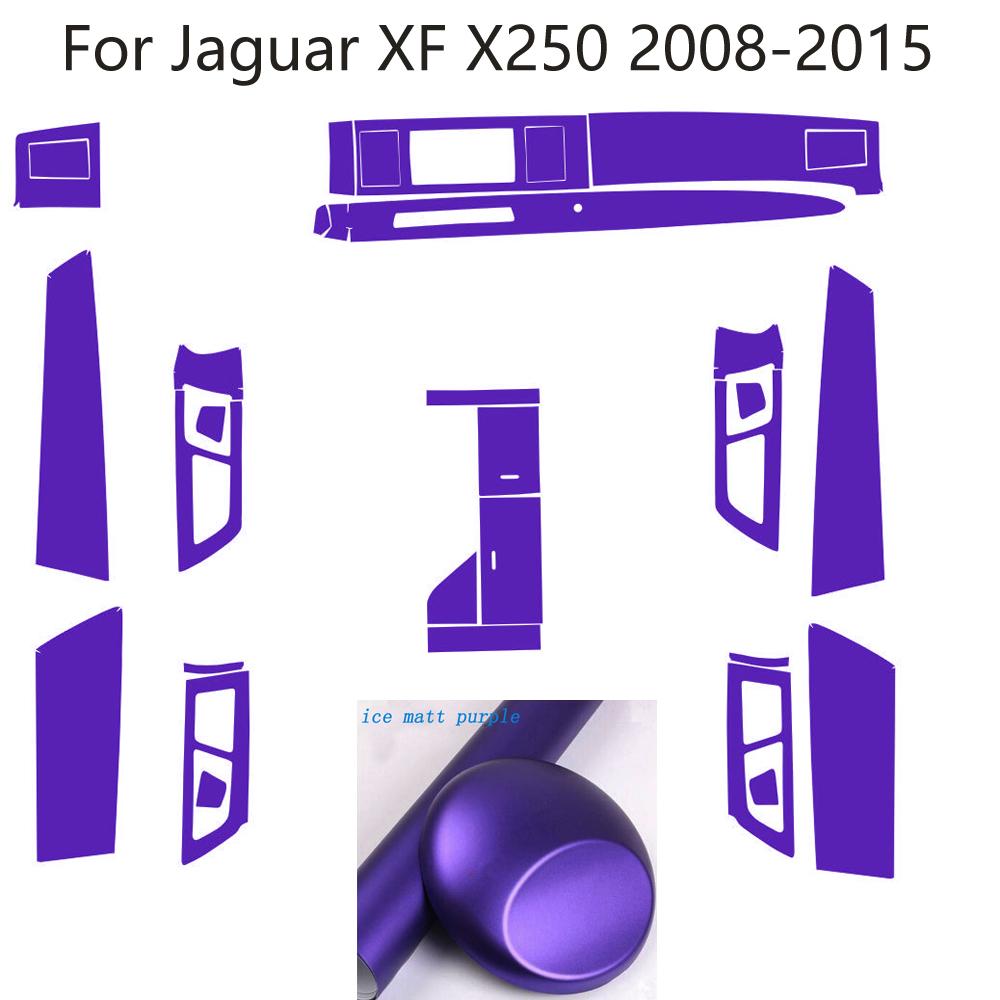 

For Jaguar XF X250 2008-2015 Car-Styling 3D/5D Carbon Fiber Car Interior Center Console Color Molding Sticker Decals Parts Right Hand Drive