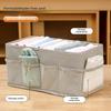 Foldable Fabric Desktop Storage Box with Compartments Cosmetic, Jewelry Sundries Organizer