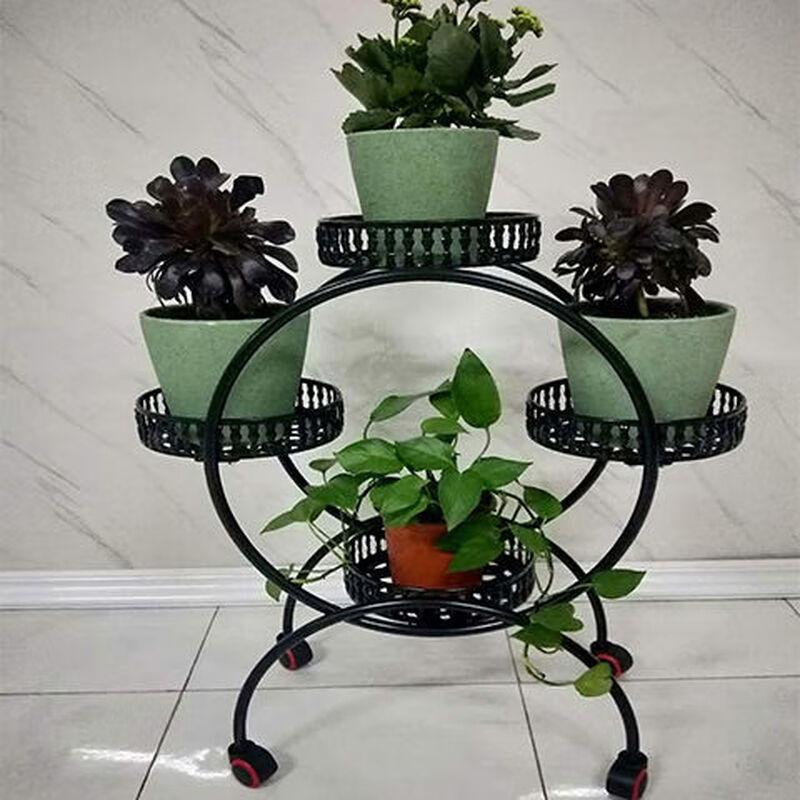 Miling Multi-tier Wrought Iron Plant Stand