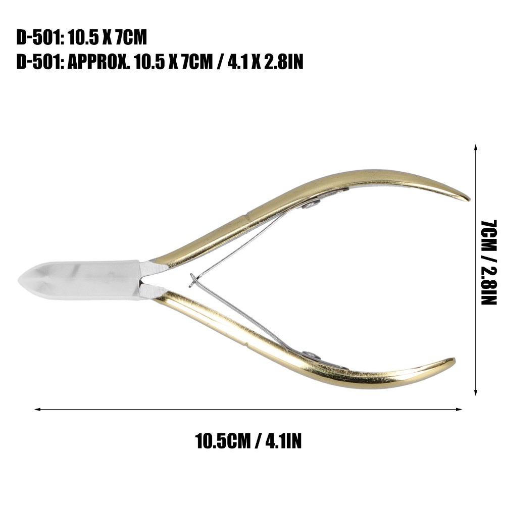 Gold Color Professional Nail Cuticle Trimmer Fingernail & Toenail Cuticle Clipper For Fingernails