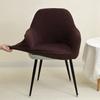 1/2pcs Leaves Jacquard High Arm Chair Covers Elastic Solid Color Armchair Covers Hotel Bar Seat Slipcovers for Home Wedding