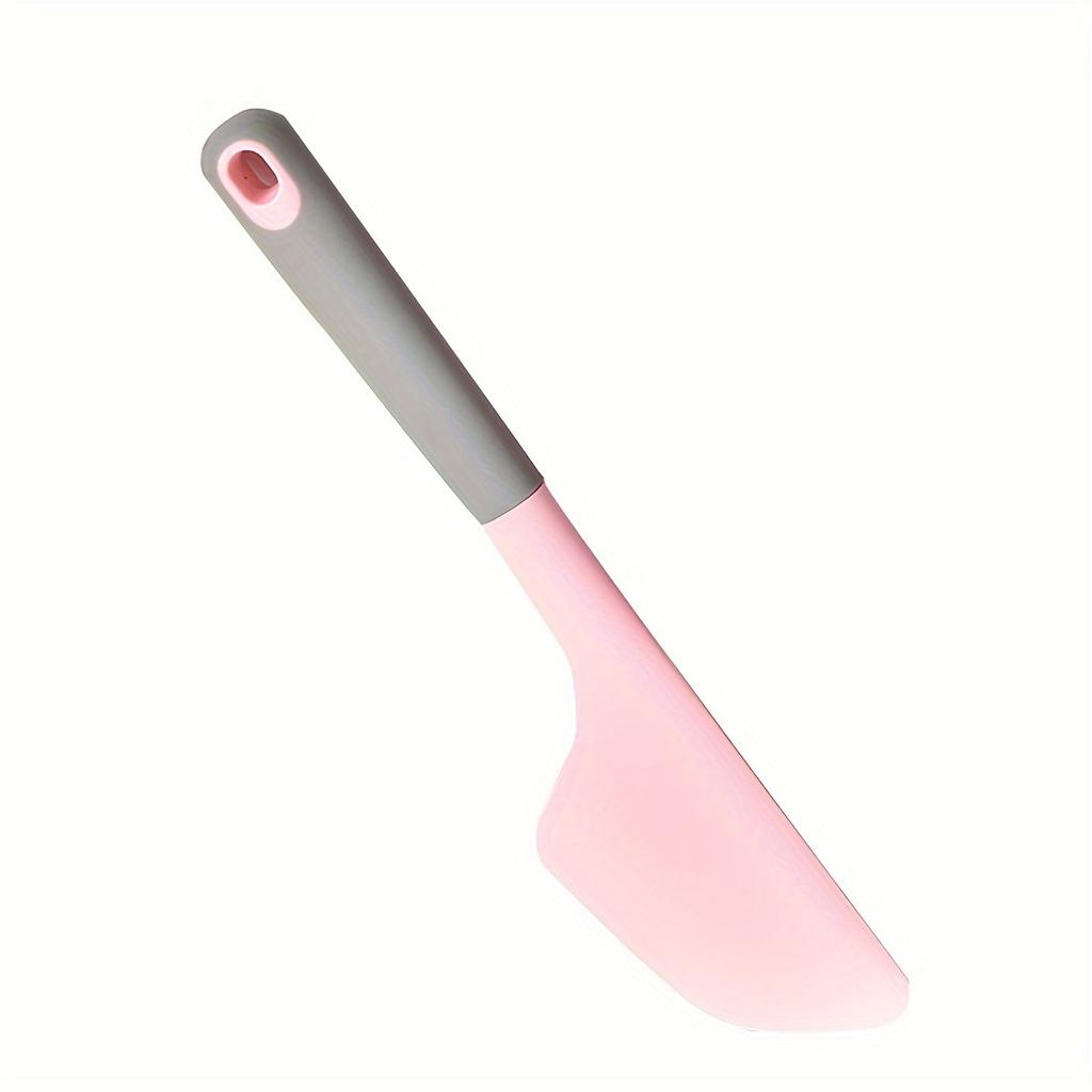 1pc Large Silicone Spatula Scraper Heat-Resistant Non Stick Baking Tool with Ergonomic Handle, Multi Color Options for Cake Decorating,Bread Spreading