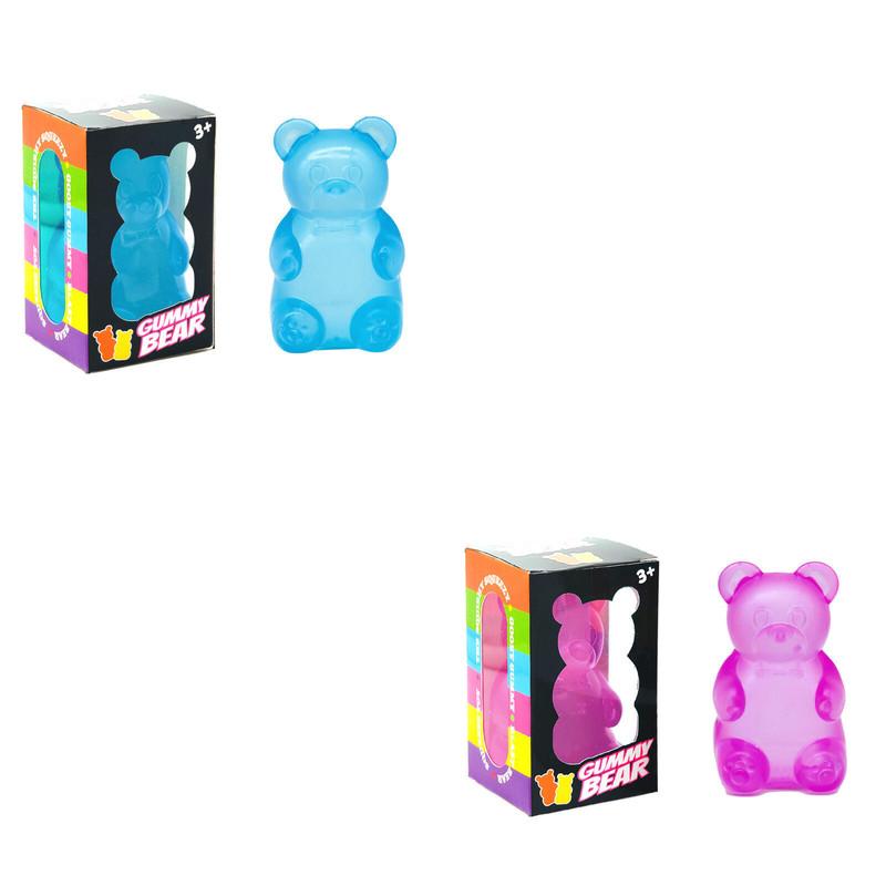 Squishy Cute Bear Maltose Squeeze Toy NeeDoh Stress Relief Fidget Colorful Sensory Toys Boxed Soft Slow-Rebound Squishies for Adults Gifts