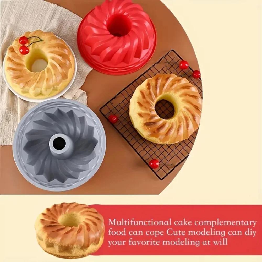 1-12PCS Silicone Cake Pan Nonstick Silicone Cake Molds Baking Cake for Jello Gelatin Cake Brownie and Bread Withstand Temperature from -40℉ to 446℉