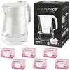 Aquaphor Onyx Filter Pitcher 2.8 + 6 Cartridges, White