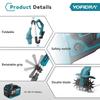 Yofidra 1200W Electric Scarifier Electric Garden Tiller Garden Cultivator Rototiller Lawn Mower Tool For Makita 21V Battery Pin