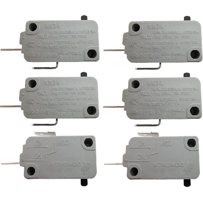 KW3A Microwave Oven Door Switch 16A 125/250V Door Interloc (2 Normally Open and 1 Normally Close)