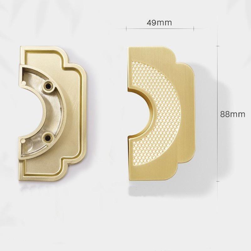 1pc Light Luxury New Cabinet Door Pulls Antique Exquisite Disc Closet Cabinet Handles Zinc Alloy Practical Hardware Pulls