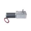 DC12V 24V Powerful Torque Gearmotor Metal Turbo Worm Gearbox Type-D Shaft Reversed Low Speed 70kg.cm Self-Lock Worm Gear Motor