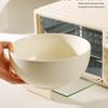 2024 Dream Big Large Capacity Cream Ceramic Soup & Salad Bowl