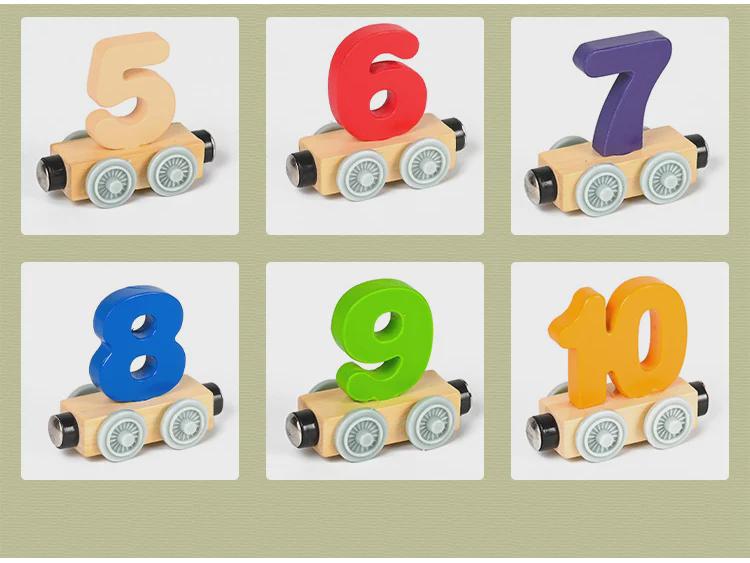 Magnetic Digital Train Building Blocks Educational Toys for Boys & Girls, Ages 1-5