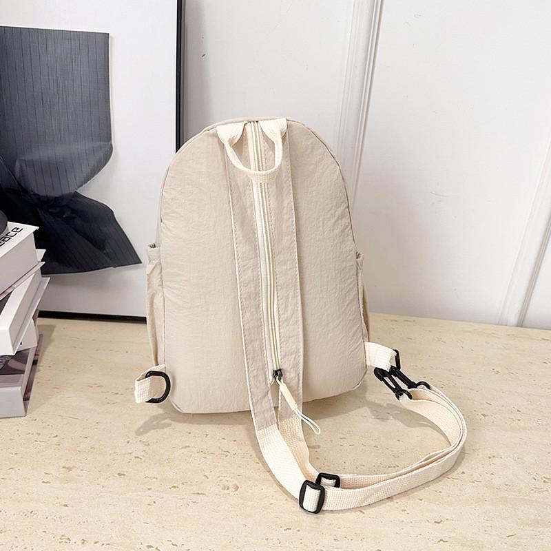 Nylon Multifunction Shoulder Bag With Solid Color Pattern For College Students