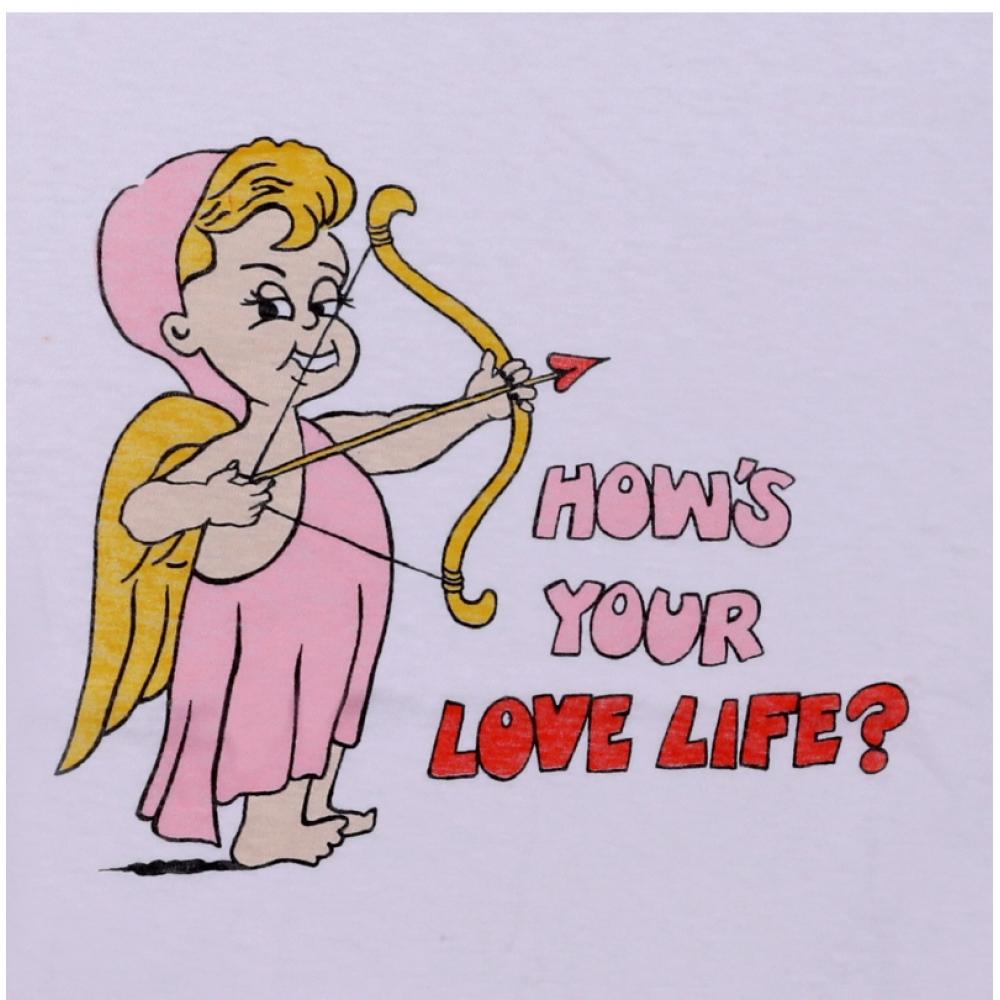 Leedon 024 02wcgt328 ClaSSic Cupid Love Life Women S Short Sleeve Tee