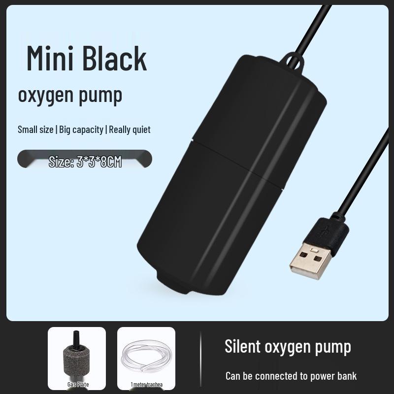 Silent Mini USB Oxygenator Pump for Fish Tanks and Outdoor Fishing