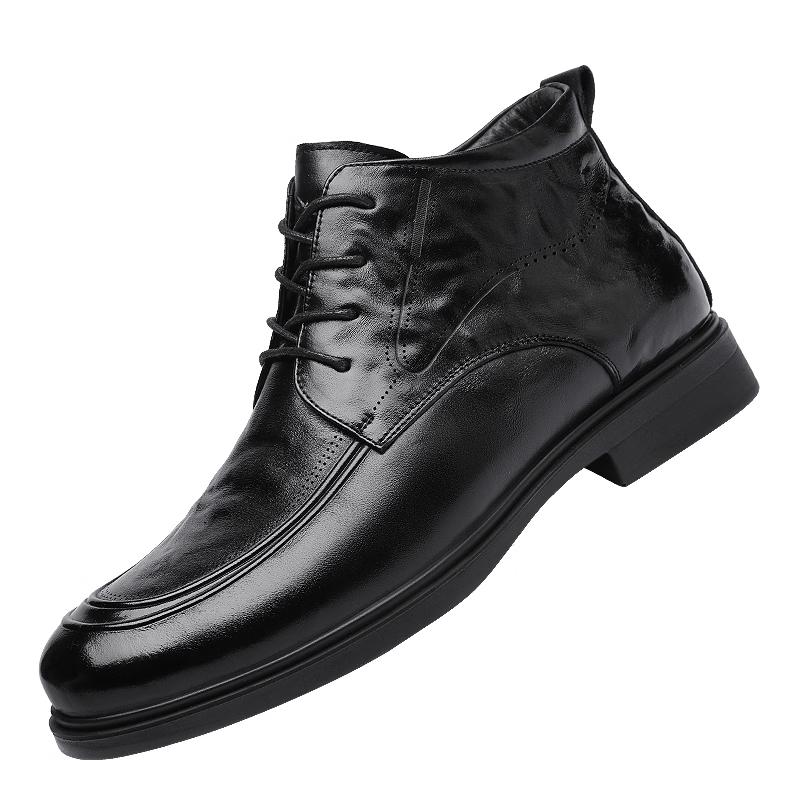 Red Dragonfly Men s Warm High-Top Derby Leather Shoes 41
