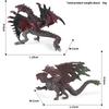 Oenux Original Mythical Chinese Dragon Dinosaurs Action Figures Animals Model Solid PVC Decoration Collection Kids Toy Gift