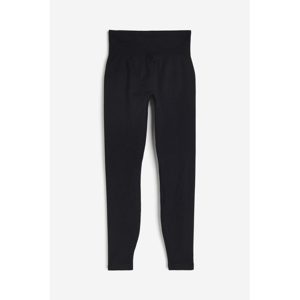 

Бесшовные спортивные тайтсы HM DryMove, черные