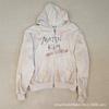 Matin Kim Womens Vintage Distressed Zip Hoodie Loose Fit Letter Print Streetwear Jacket Fall 2026