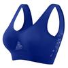 Women's Plus Size Wireless Sports Bra with Breathable Mesh for Yoga and Running