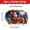 Christmas Broken Wall Home Living Room Wall Decoration Wall Sticker Self-adhesive Santa Claus Elk Holiday Wall Sticker