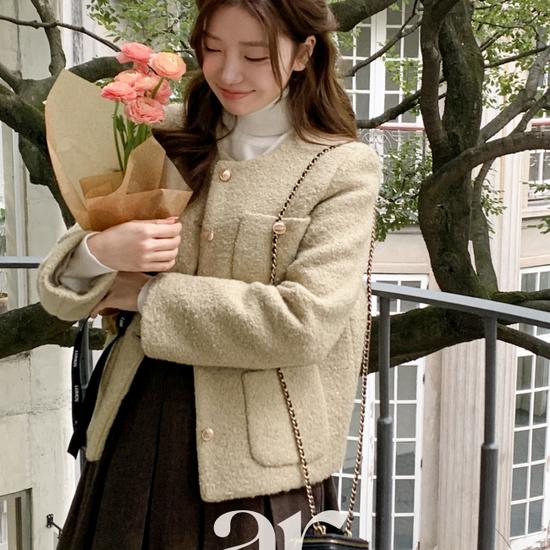 Mellosha Bouclé Tweed Jacket - JK2531