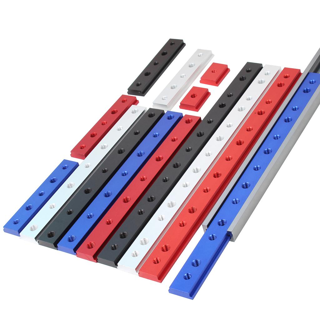 1Pc T-Slider for T-Slot, M6/M8 T-Track Slider Sliding Nut Aluminum Alloy T Slot Nut for Woodworking Tool Jigs Screw SlotFastener