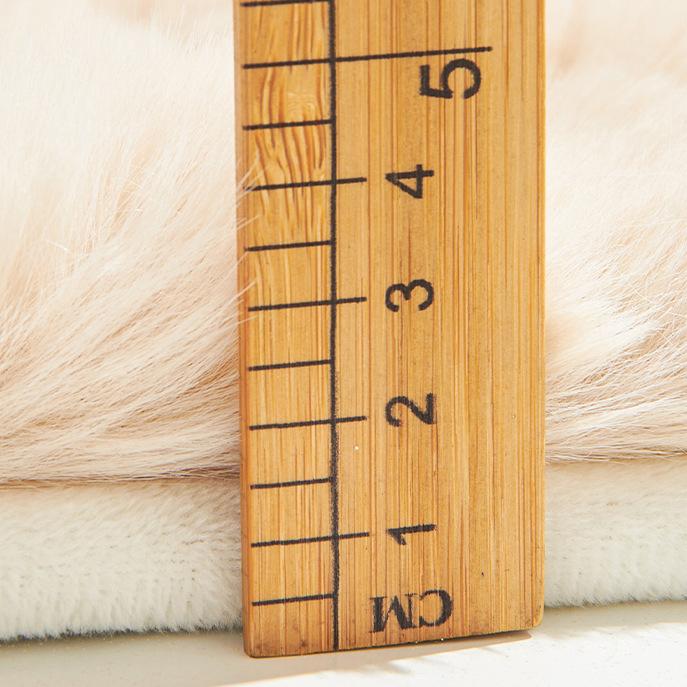 Rabbit Plush Warm Cushion Winter Chair Cushion Office Dining Chair Stool Cushion Chair Cushion Household Cushion