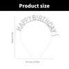 Happy Birthday Props Hairband for Adult Family Gathering Birthday Party Rhinestones Headband Photography Accessories