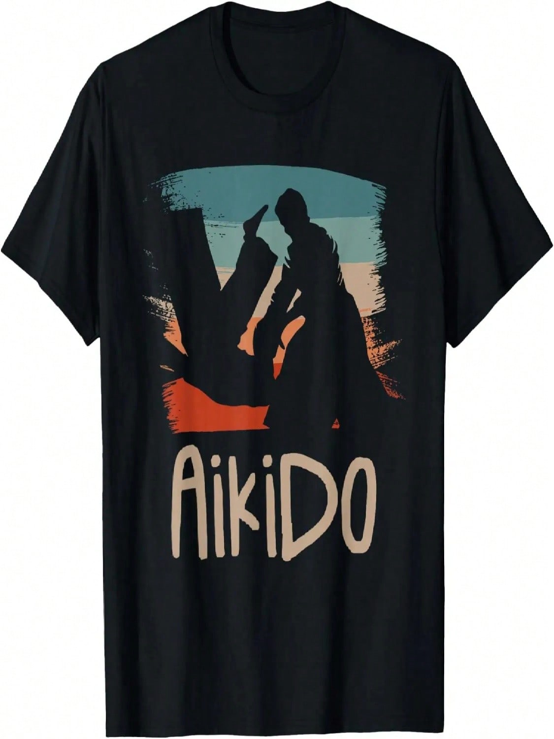 Retro Vintage Classic Aikido Aikidoka T-Shirt S разноцветный